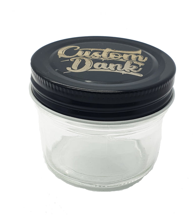 Custom Engraved 100ml Glass Jar - With Your Logo/Image