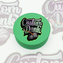 Load image into Gallery viewer, Custom Colour Print Silicone Valley 63mm 2 Part Herb Grinder Green -With Your Logo/image