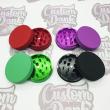 Load image into Gallery viewer, Custom Colour Print Silicone Valley 63mm 2 Part Herb Grinder Red -With Your Logo/image
