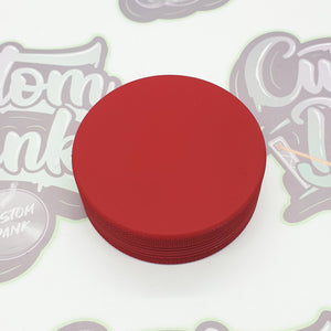 Custom Colour Print Silicone Valley 63mm 2 Part Herb Grinder Red -With Your Logo/image