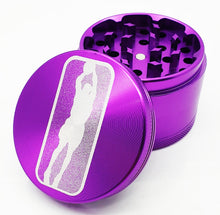 Load image into Gallery viewer, Custom Engraved 63mm 4 Part Purple Herb Grinder -With Your Logo/image/text