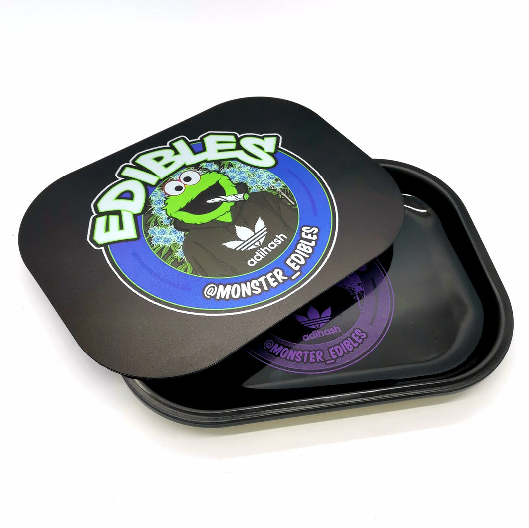 Custom Colour Print And Engraved Rolling Tray With Lid -With Your Logo/image/text