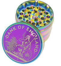 Load image into Gallery viewer, Custom Engraved Iridescent 50mm 4 Part Herb Grinder -With Your Logo/image/text