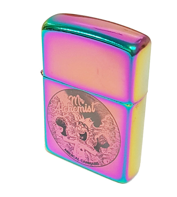 Custom Engraved Petrol lighter Iridescent - With Your Logo/Image/Text