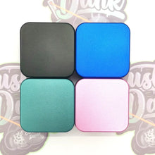 Load image into Gallery viewer, Custom Engraved 55mm 2 Part Teal Cube Grinder -With Your Logo/image/text