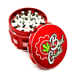 Custom Colour Print Beast Style 63mm 4 Part Herb Grinder Red-With Your Logo