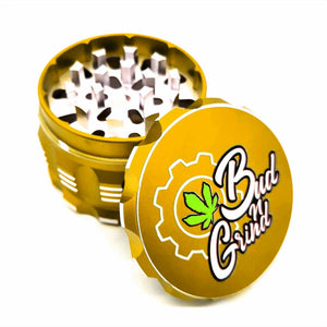 Custom Colour Print Beast Style 63mm 4 Part Herb Grinder Gold-With Your Logo