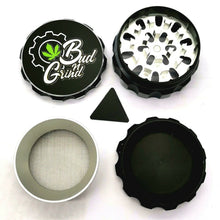 Load image into Gallery viewer, Custom Colour Print Beast Style 63mm 4 Part Herb Grinder Black -With Your Logo