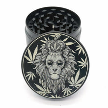 Load image into Gallery viewer, Custom Engraved Black 50mm 4 Part Herb Grinder -With Your Logo/image/text