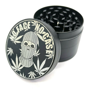 Custom Engraved Black 50mm 4 Part Herb Grinder -With Your Logo/image/text